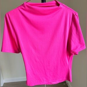 SHEIN Hot Pink Short Sleeve top